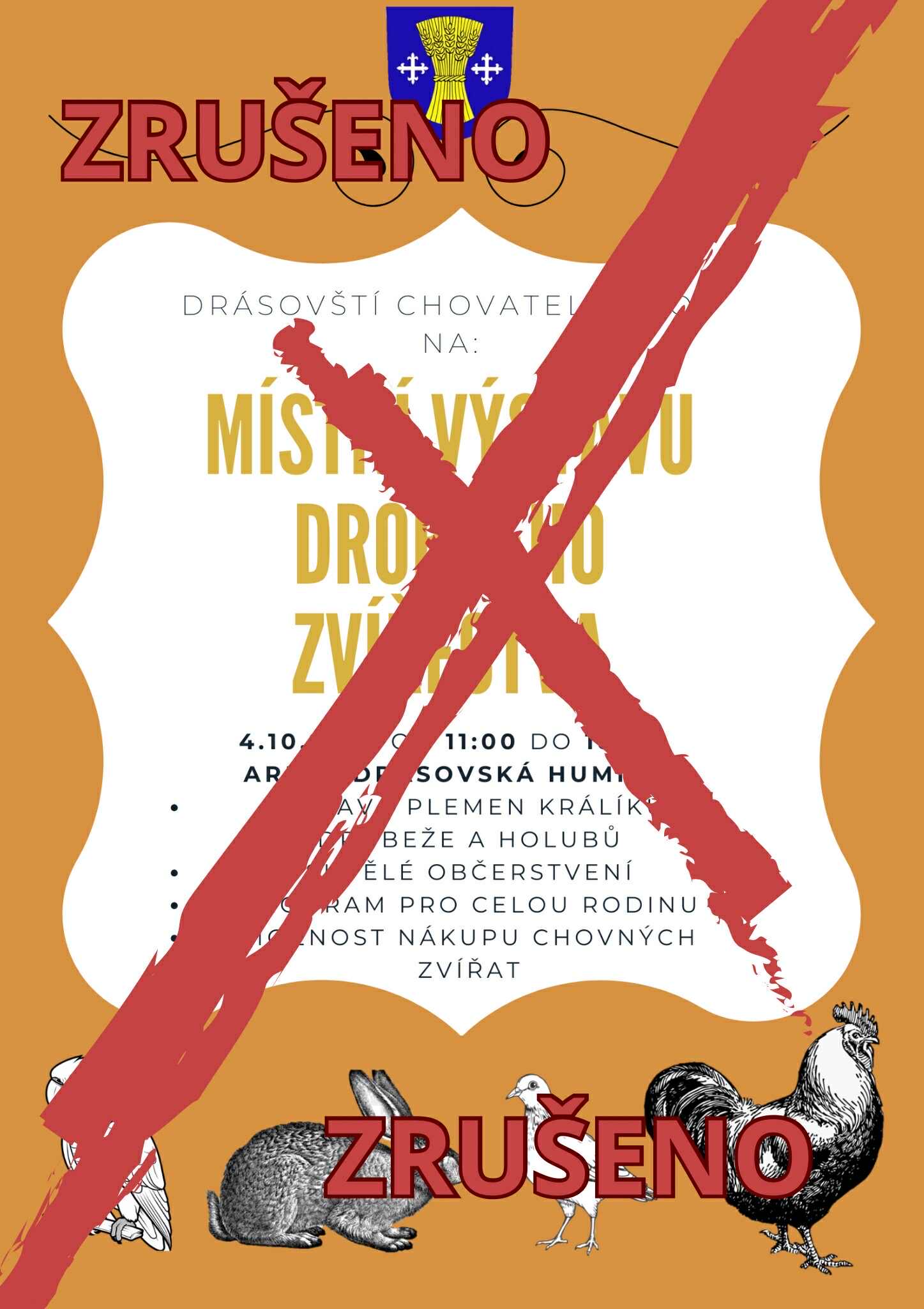 Výstava drobného zvířectva 2025 – ZRUŠENO