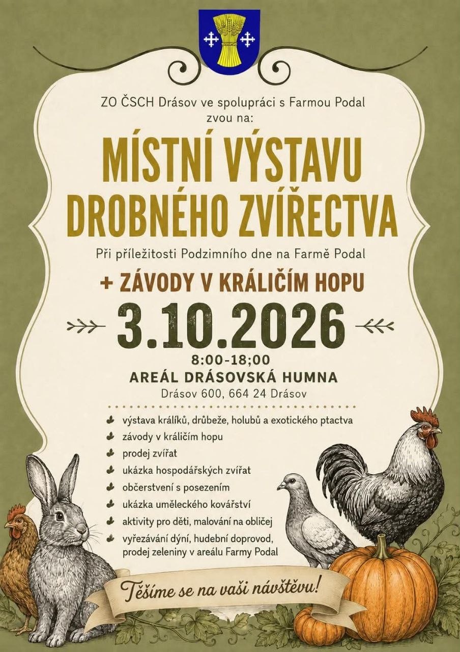 Místní výstava drobného zvířectva 2026